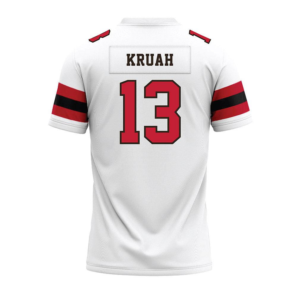 Georgia - NCAA Football : AJ Kruah - White Premium Football Jersey-1