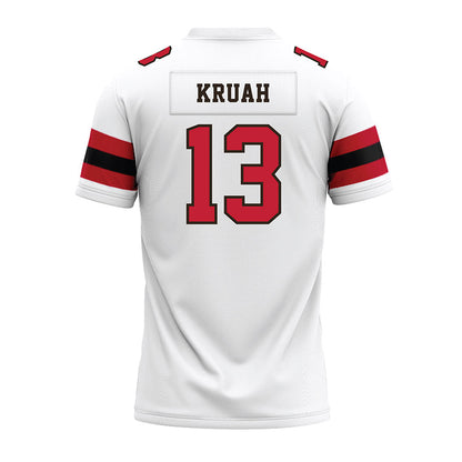 Georgia - NCAA Football : AJ Kruah - White Premium Football Jersey-1