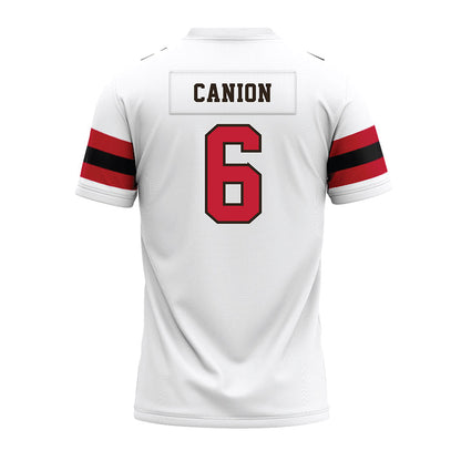 Georgia - NCAA Football : Isiah Canion - White Premium Football Jersey-1