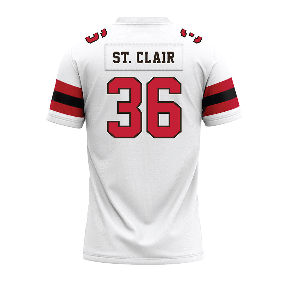 Georgia - NCAA Football : Jackson St. Clair - White Premium Football Jersey-1