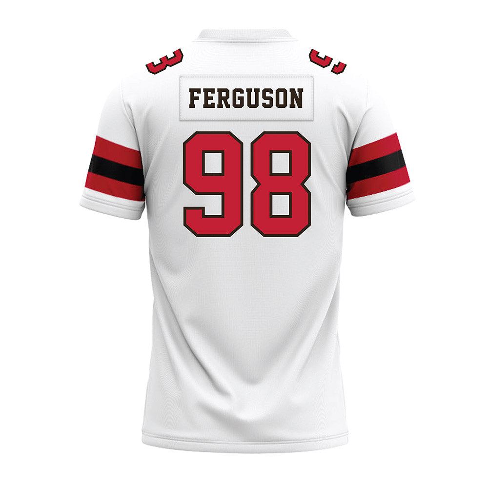 Georgia - NCAA Football : Connor Ferguson - White Premium Football Jersey-1