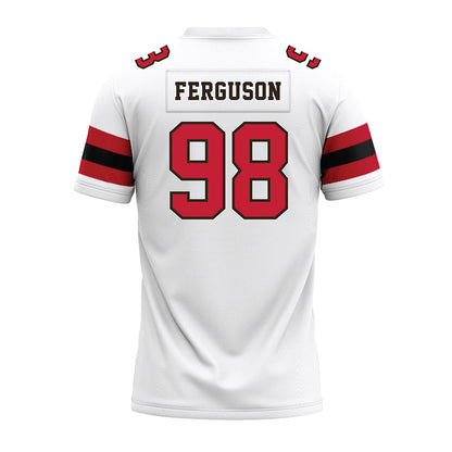 Georgia - NCAA Football : Connor Ferguson - White Premium Football Jersey-1