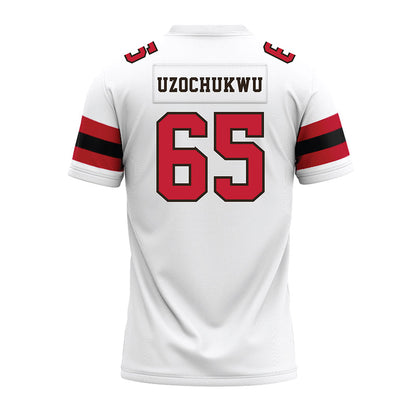 Georgia - NCAA Football : Dennis Uzochukwu - White Premium Football Jersey-1
