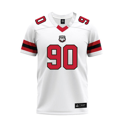 Georgia - NCAA Football : Elijah Griffin - White Premium Football Jersey-0