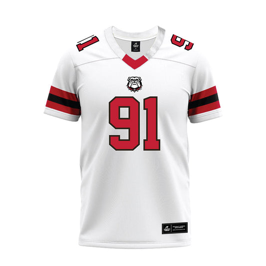 Georgia - NCAA Football : Peyton Woodring - White Premium Football Jersey-0