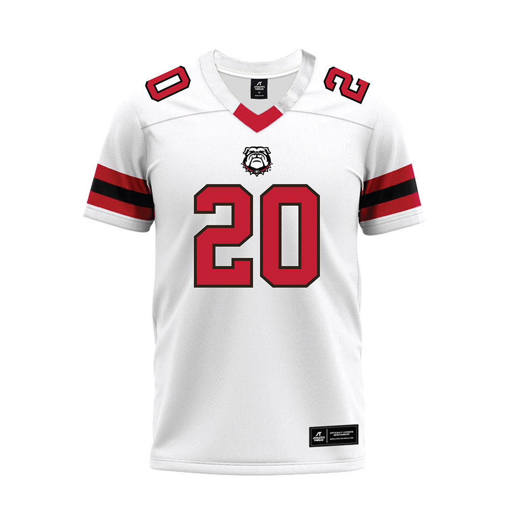 Georgia - NCAA Football : Zech Fort - White Premium Football Jersey-0
