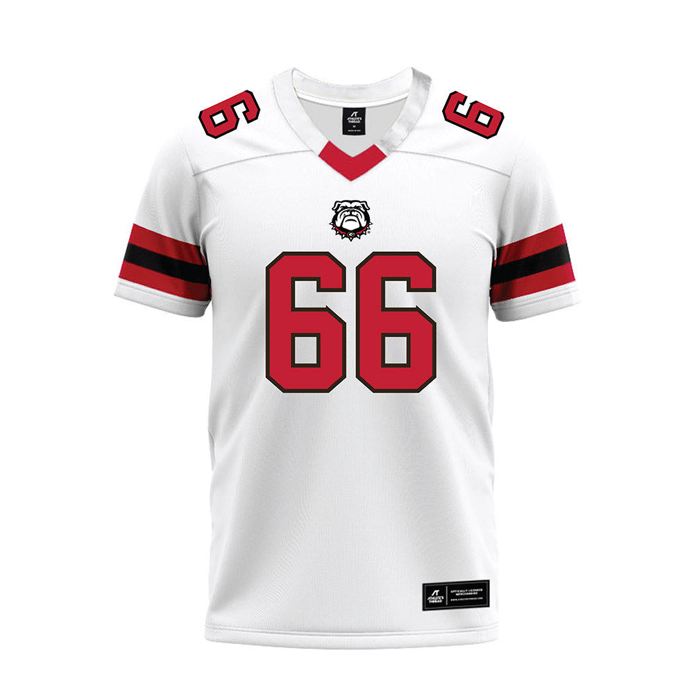 Georgia - NCAA Football : Tyreek Jemison - White Premium Football Jersey-0