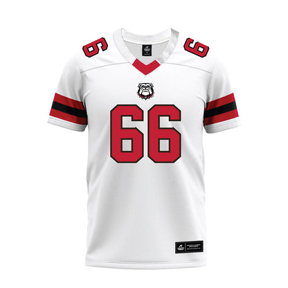 Georgia - NCAA Football : Tyreek Jemison - White Premium Football Jersey-0