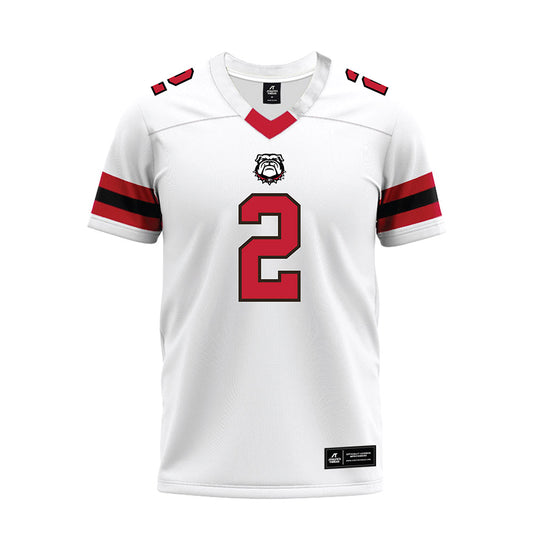Georgia - NCAA Football : Zion Branch - White Premium Football Jersey-0