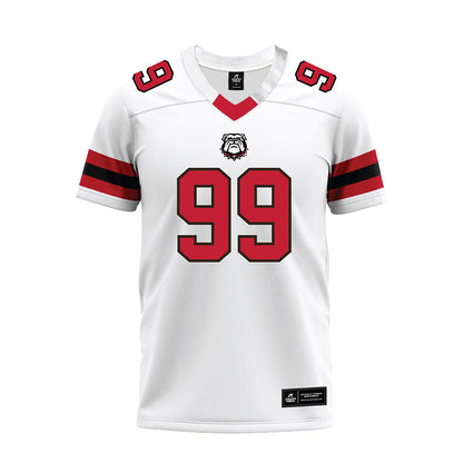 Georgia - NCAA Football : Joseph Jonah-Ajonye - White Premium Football Jersey-0