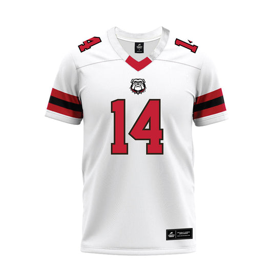 Georgia - NCAA Football : Gunner Stockton - White Premium Football Jersey-0
