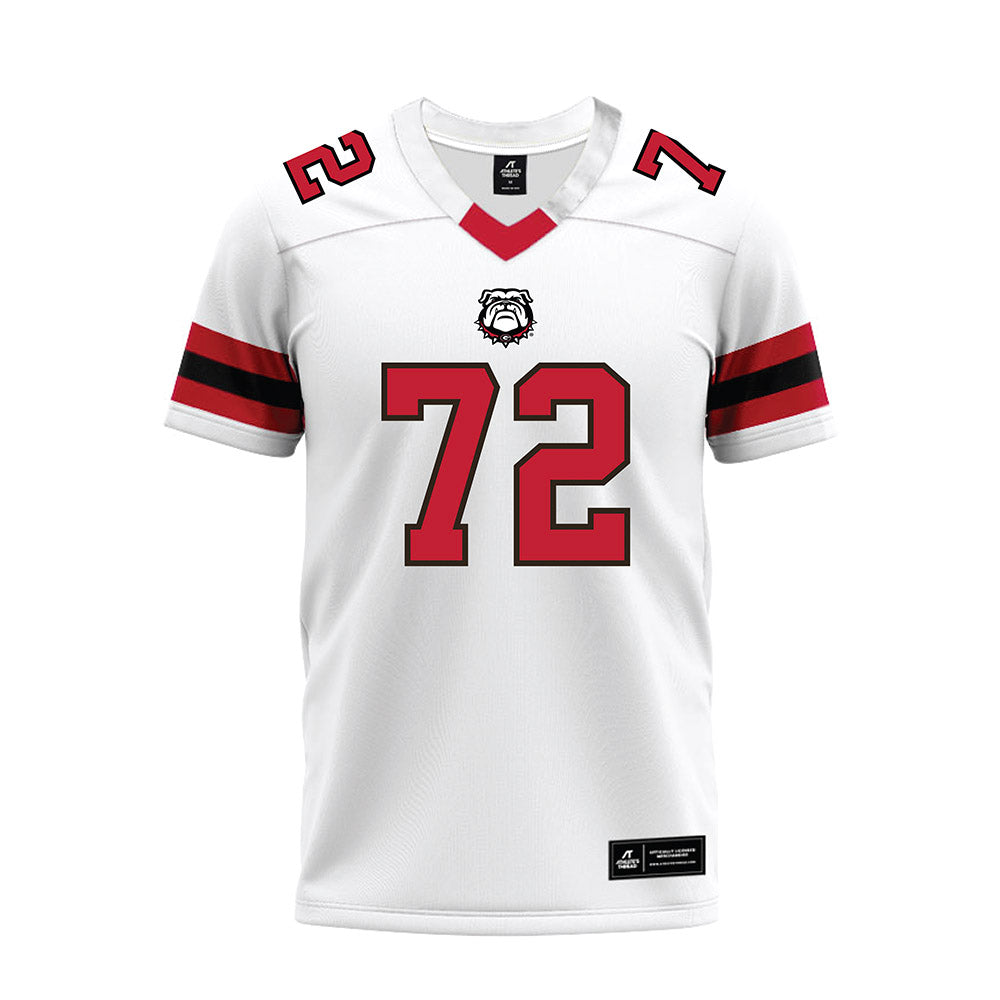 Georgia - NCAA Football : Ekene Ogboko - White Premium Football Jersey-0