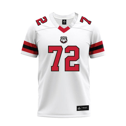 Georgia - NCAA Football : Ekene Ogboko - White Premium Football Jersey-0