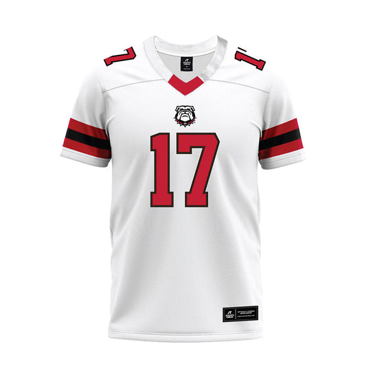 Georgia - NCAA Football : Colter Ginn - White Premium Football Jersey-0