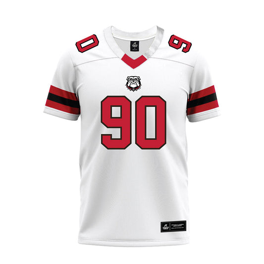 Georgia - NCAA Football : Drew Miller - White Premium Football Jersey-0