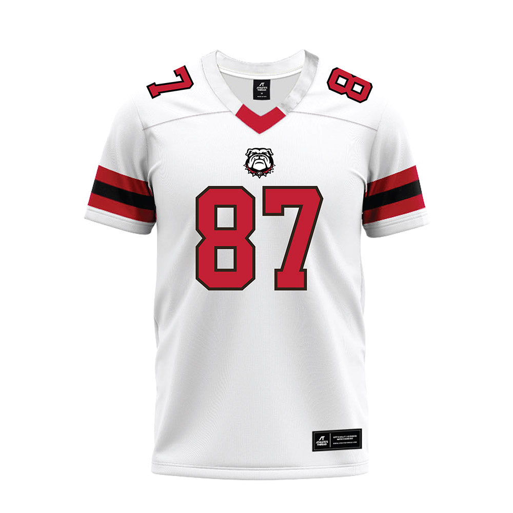 Georgia - NCAA Football : Lincoln Keyes - White Premium Football Jersey-0