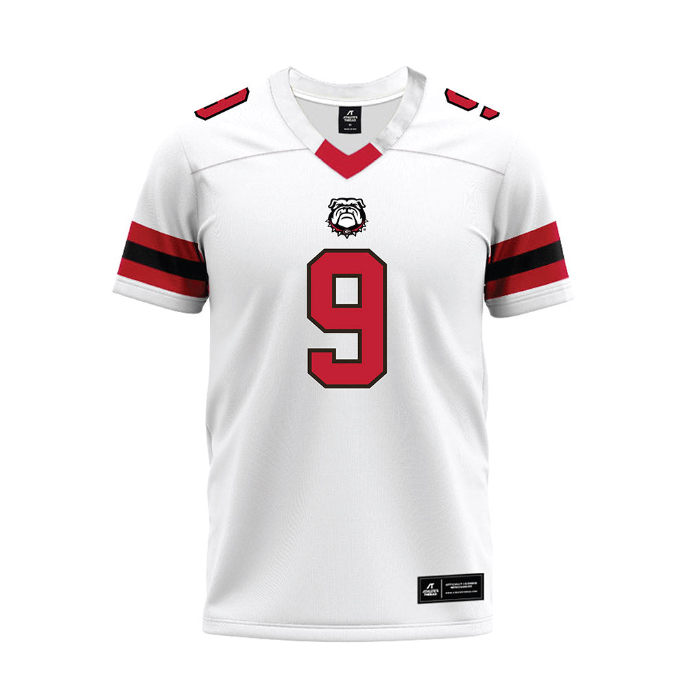 Georgia - NCAA Football : Ethan Barbour - White Premium Football Jersey-0