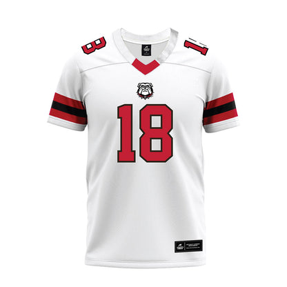 Georgia - NCAA Football : Bryson Beaver - White Premium Football Jersey-0