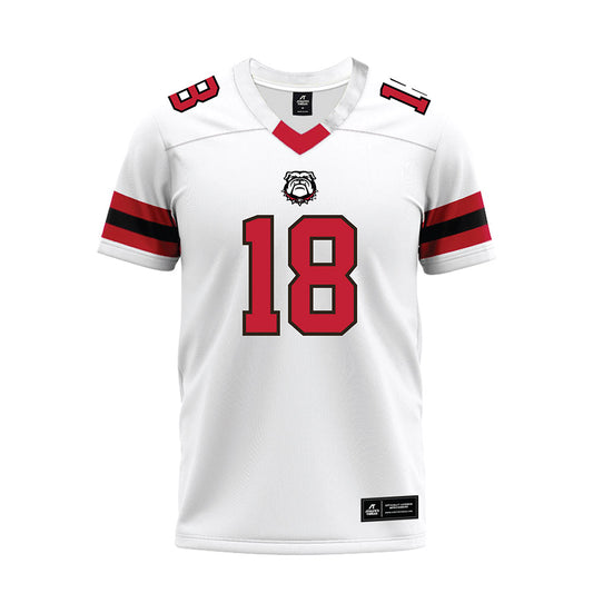 Georgia - NCAA Football : Bryson Beaver - White Premium Football Jersey-0
