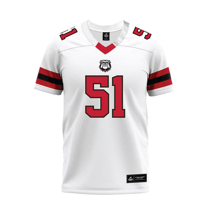 Georgia - NCAA Football : Will Snellings - White Premium Football Jersey-0