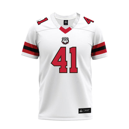Georgia - NCAA Football : Carter Luckie - White Premium Football Jersey-0
