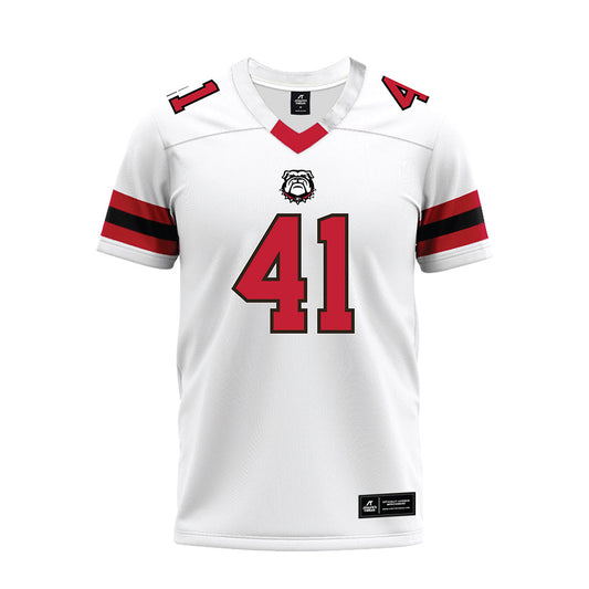 Georgia - NCAA Football : Carter Luckie - White Premium Football Jersey-0