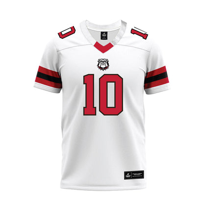 Georgia - NCAA Football : Zayden Walker - White Premium Football Jersey-0