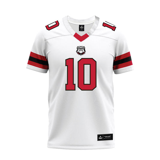 Georgia - NCAA Football : Zayden Walker - White Premium Football Jersey-0