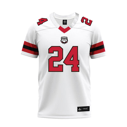 Georgia - NCAA Football : Braylon Conley - White Premium Football Jersey-0