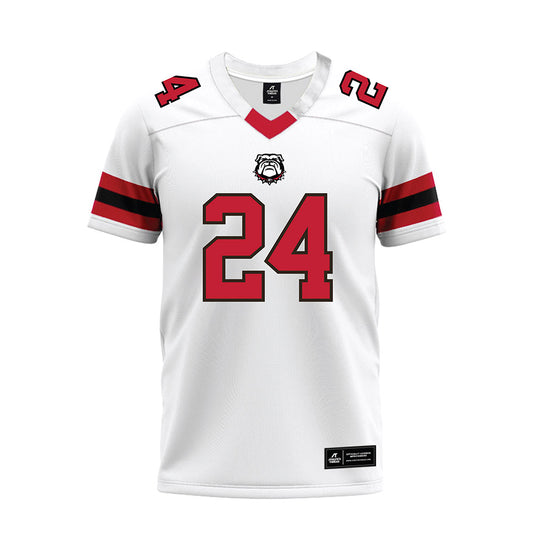 Georgia - NCAA Football : Braylon Conley - White Premium Football Jersey-0