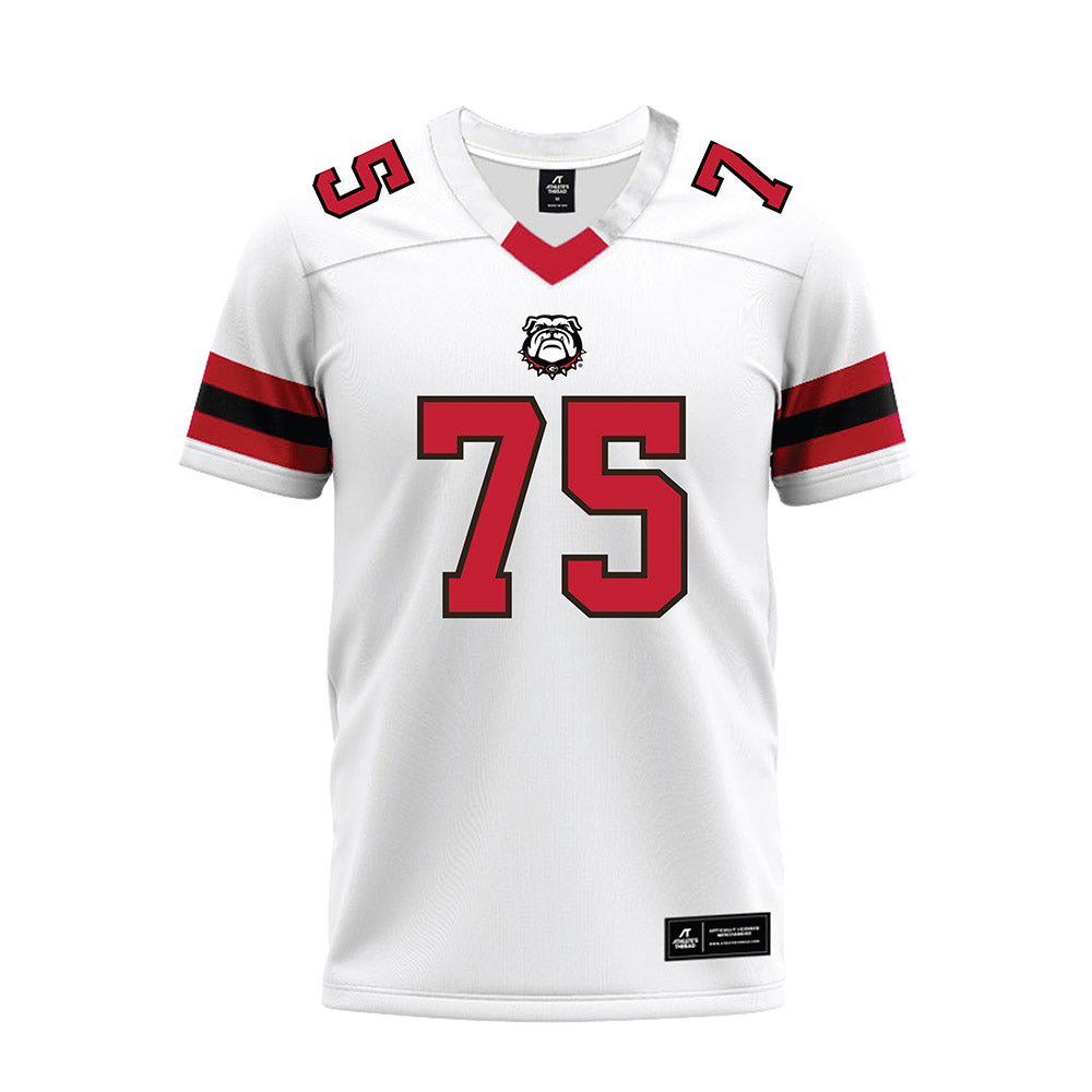 Georgia - NCAA Football : Daniel Calhoun - White Premium Football Jersey-0