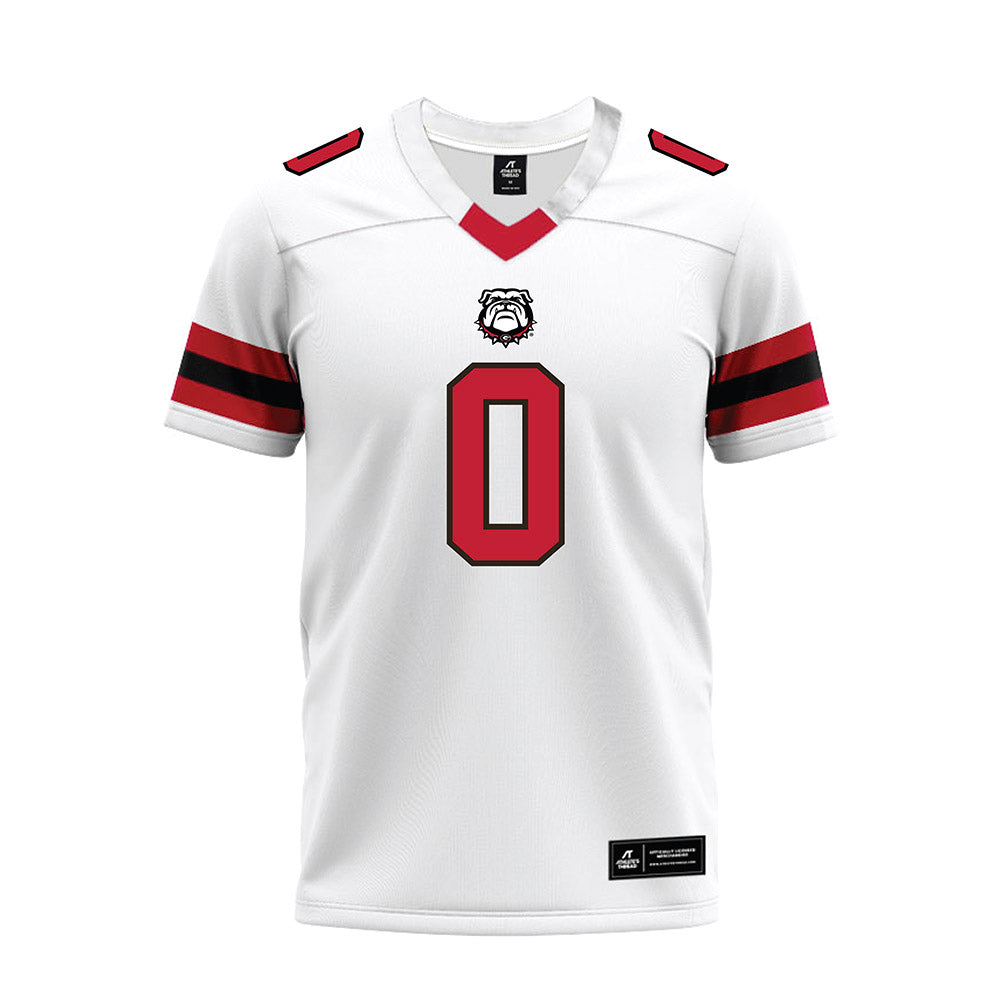 Georgia - NCAA Football : Gabe Harris Jr. - White Premium Football Jersey-0