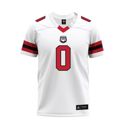 Georgia - NCAA Football : Gabe Harris Jr. - White Premium Football Jersey-0