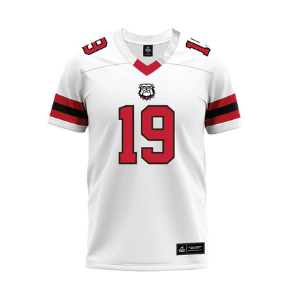 Georgia - NCAA Football : Justin Williams - White Premium Football Jersey-0