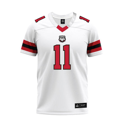 Georgia - NCAA Football : Talyn Taylor - White Premium Football Jersey-0