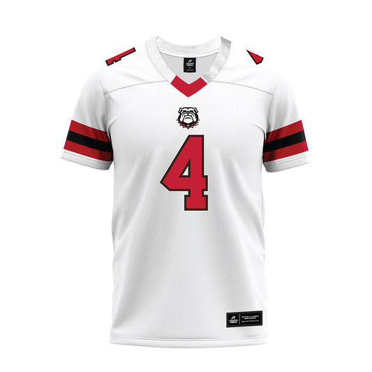 Georgia - NCAA Football : CJ Wiley - White Premium Football Jersey-0