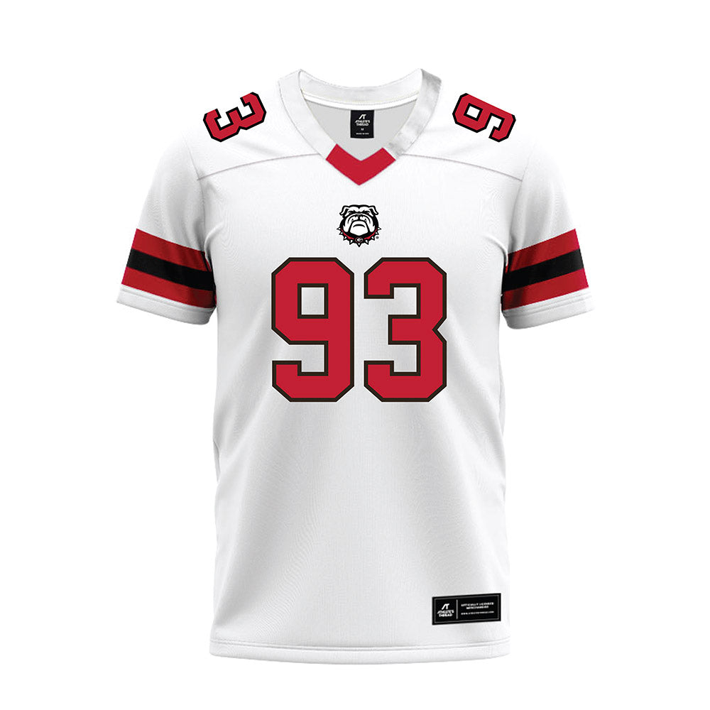 Georgia - NCAA Football : Carter Horton - White Premium Football Jersey-0