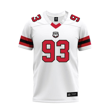 Georgia - NCAA Football : Carter Horton - White Premium Football Jersey-0