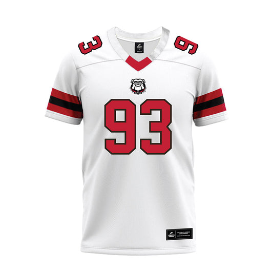 Georgia - NCAA Football : Carter Horton - White Premium Football Jersey-0