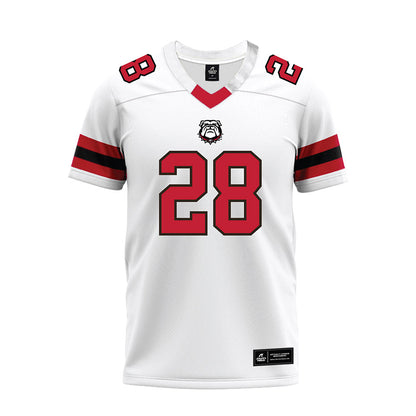 Georgia - NCAA Football : Walter Blanchard - White Premium Football Jersey-0