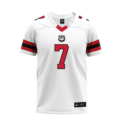 Georgia - NCAA Football : Lawson Luckie - White Premium Football Jersey-0