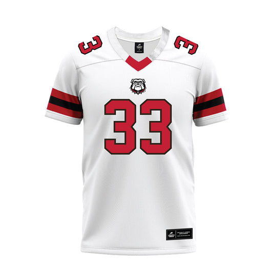 Georgia - NCAA Football : Chauncey Bowens - White Premium Football Jersey-0