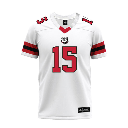Georgia - NCAA Football : Ryan Montgomery - White Premium Football Jersey-0