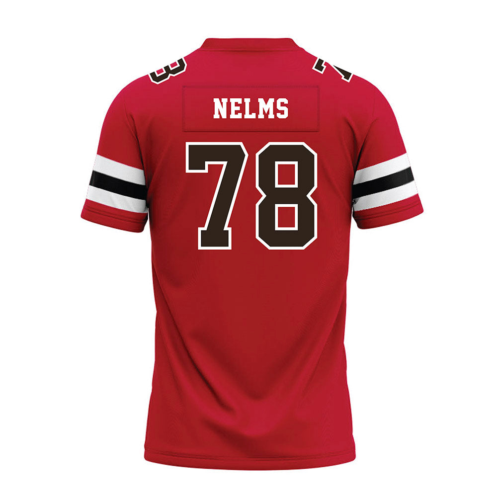 Georgia - NCAA Football : Tate Nelms - Red Premium Football Jersey-1