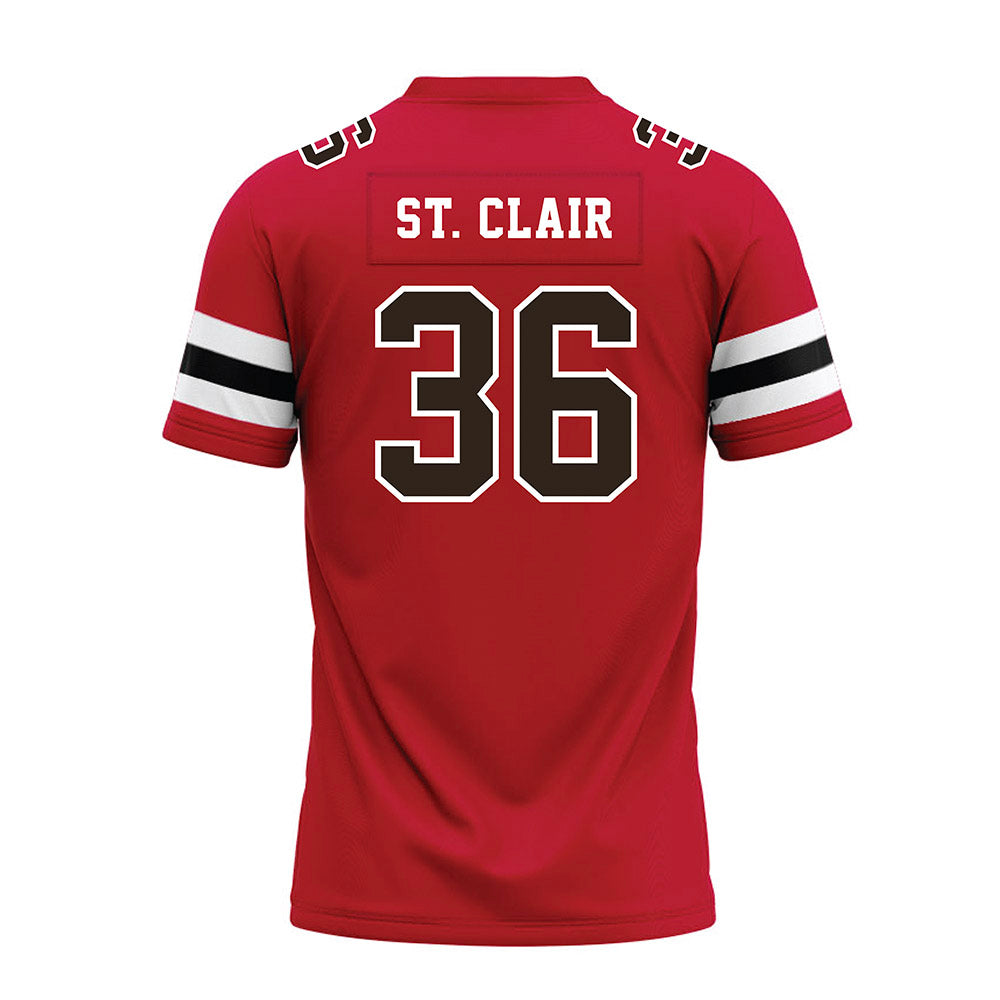 Georgia - NCAA Football : Jackson St. Clair - Red Premium Football Jersey-1