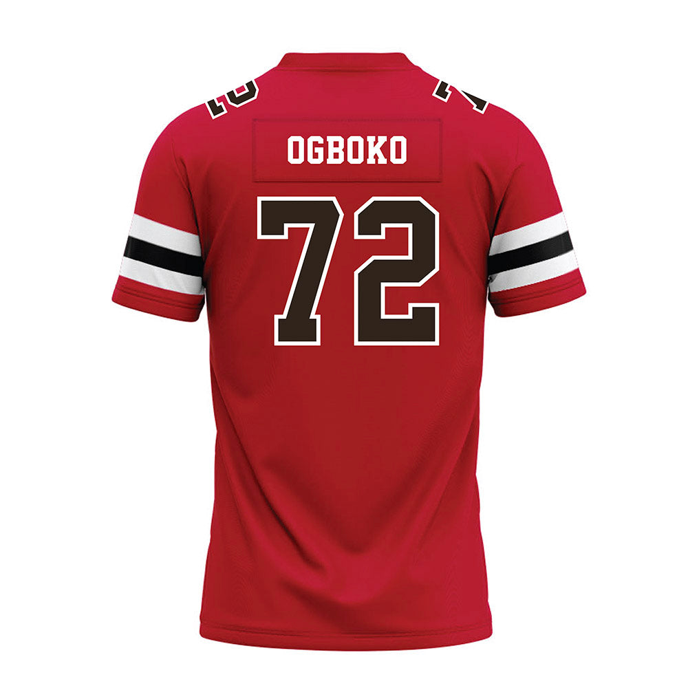 Georgia - NCAA Football : Ekene Ogboko - Red Premium Football Jersey-1