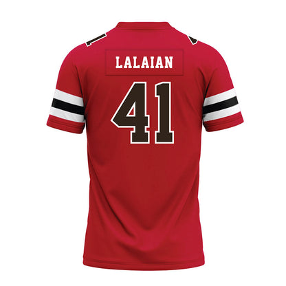 Georgia - NCAA Football : David Lalaian - Red Premium Football Jersey-1