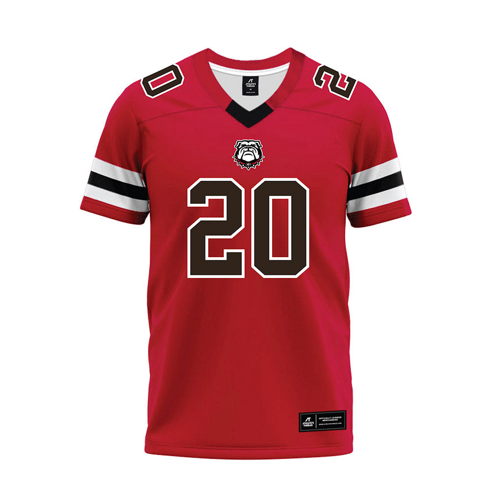 Georgia - NCAA Football : Zech Fort - Red Premium Football Jersey-0