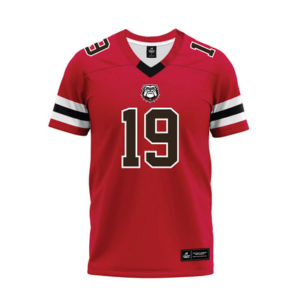 Georgia - NCAA Football : Justin Williams - Red Premium Football Jersey-0