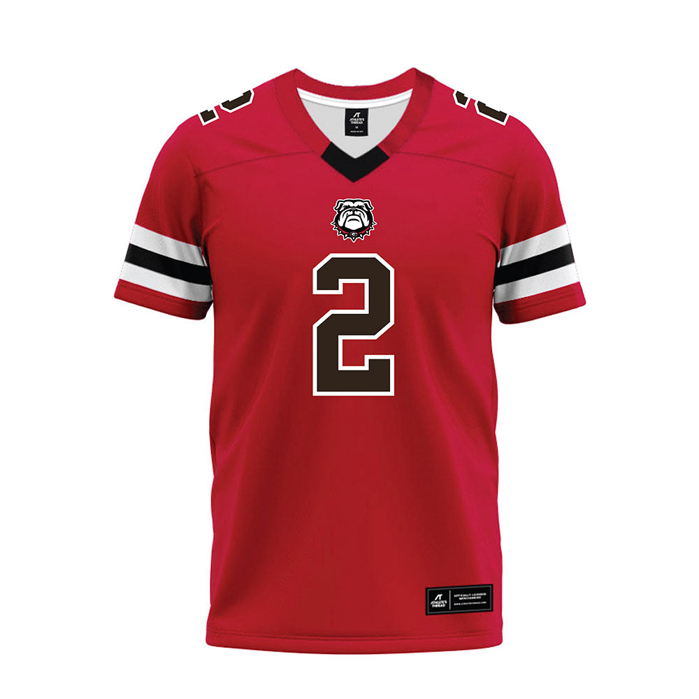 Georgia - NCAA Football : Zion Branch - Red Premium Football Jersey-0